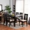 Baxton Studio Cherese Modern and Contemporary Sand Fabric and Dark Brown Finished Wood 7-Piece Dining Set 174-10539-10519-Zoro - alternate 7